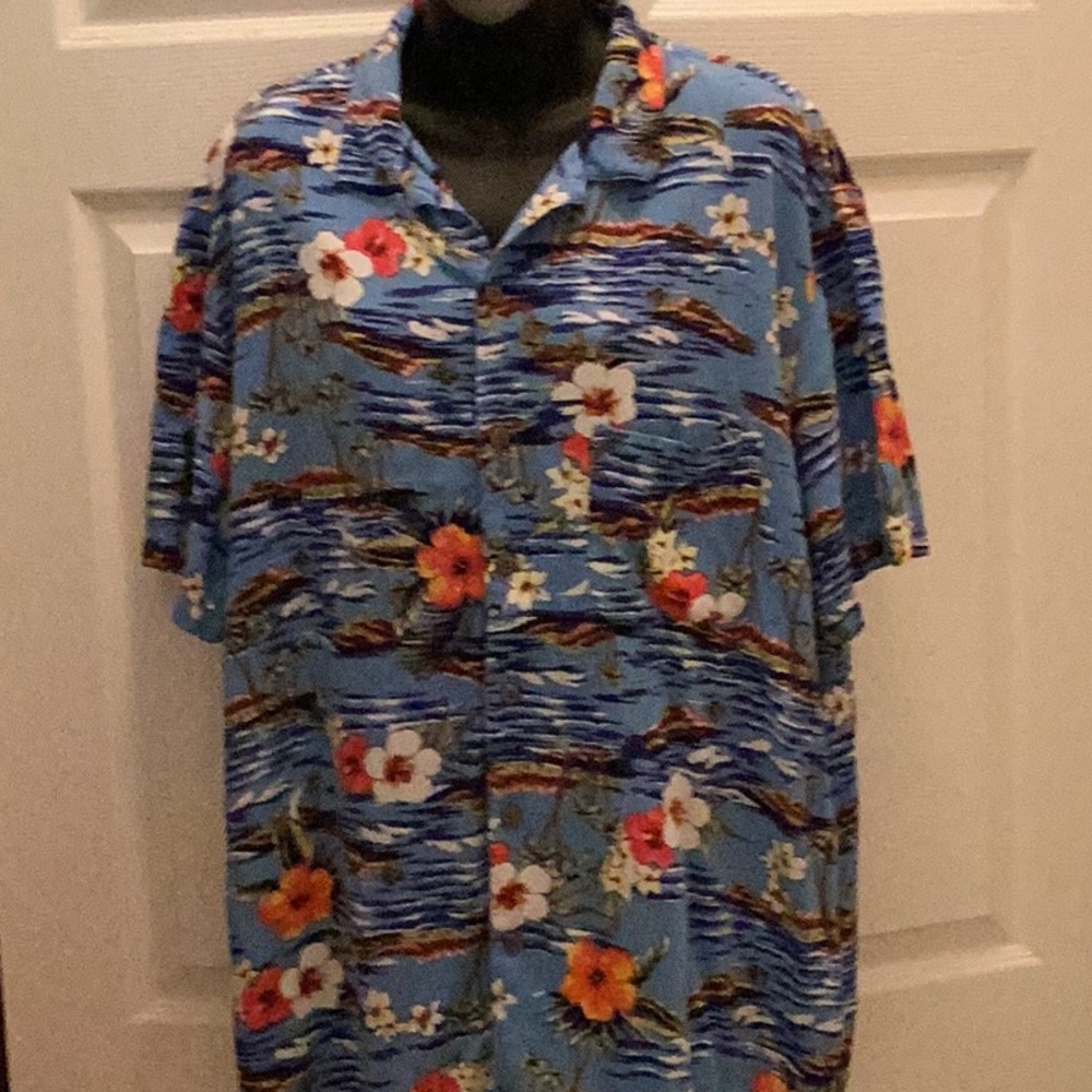 🌴NWT Hawaiian Style 🌴Unisex Shirt Mens‎ Large Island Tropical Aloha 🌴